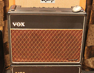 Vintage 1964 Vox AC30 Bass 2x12 Silvers Valve Amplifier Combo w/ Pedal & Cover
