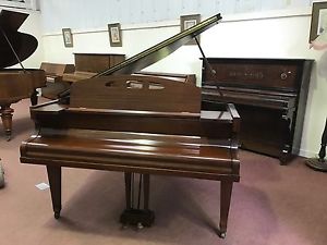 Neumeyer Baby Grand In Mahogany. Excellent Condition. Neat And Compact.