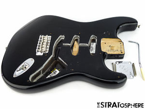 USA Fender ERIC JOHNSON Strat BODY & HARDWARE American Nitro Guitar Black SALE!