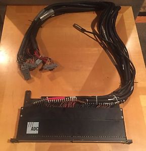 ADC 96 point TT Patchbay Wired with Cabling EDAC ELCO Audio Patch Bay