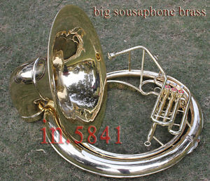 CHRISTMAS GIFT_SOUSAPHONE_25" VALVE BIG-TUBAMADE OF/FULL BRASS W/bag"BRASS FIN