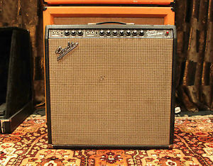 Vintage 1967 Fender Super Reverb 4x10 AB763 Blackface Combo Amplifier SERVICED