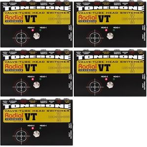 Radial Headbone VT - Tube Amp Head Switcher (5-pack) Value Bundle
