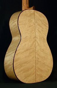 SPANISH GUITAR JUAN MONTES. BIRDSEYE MAPLE. GUITARRA FLAMENCO BLANCA. HARD CASE