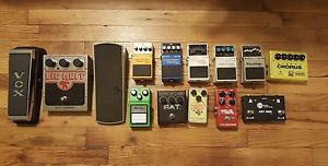 14 Guitar Effect Pedals and Mogami Patch Cables