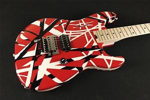 EVH Striped Series Red with Black / White Stripes (738)