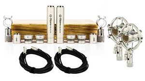 Silver Oktava MK-012-01 MSP4 Stereo Pair w/ Shock Mounts & Cables