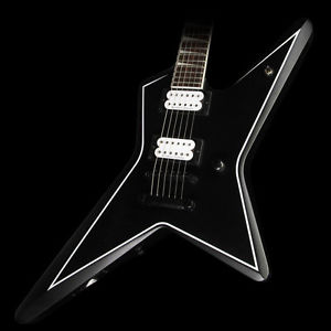 Jackson X Series Gus G. Star Electric Guitar Satin Black with White Pinstripes