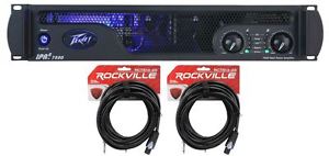 Peavey IPR2 7500 7,500 Watt RMS Pro Power Amplifier + Speakon to 1/4" Cables