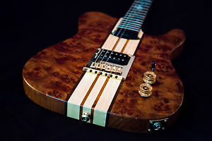 Revelation "Tele" style guitar. Neck-through, Semi-hollow body