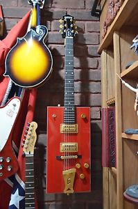 MINT Gretsch Bo Diddley Signature Series Firebird Red Electric Square Guitar