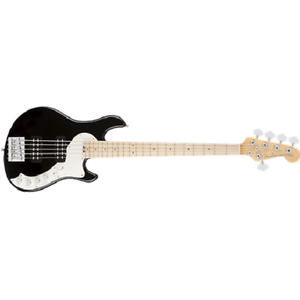 Fender American Elite Dimension Bass V HH, Maple, Electric Bass Guitar  Black
