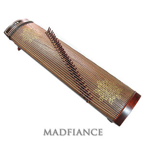 Gayageum Korean zither with 25 strings tranditional musical instrument sound