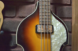 NOS Hofner 500/1 Sunburst Vintage '63 Electric Violin Bass with Case Inv# RG39