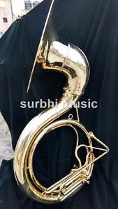 Sousaphone 25" Professional Big Jumbo Size in Golden Polish With Free M/P & Case