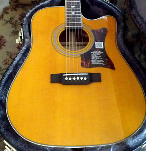 Epiphone Masterbilt DR-500MCE Acoustic Electric Zager EZ-Play Modified Guitar