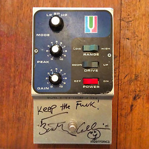 Original Musitronics Mu-Tron III signed by Bootsy Collins