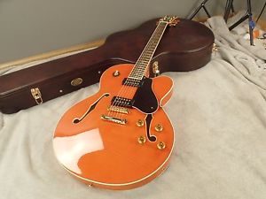 Yamaha AES1500 Semi-Hollowbody Figured Orange Electric Guitar ~ Unplayed!