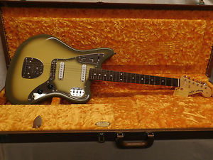 Fender, Jaguar, 1997 NOS Green/Grey burst, solid body classic guitar