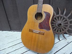 1959 Herk Favilla F-8H Dreadnaught Vintage Acoustic Guitar