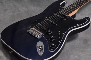 Fender Japan Aerodyne Stratocaster Gun Metal Blue Used  From Japan #A77
