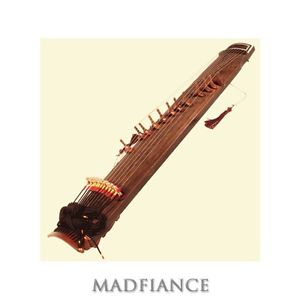 Gayageum Korean zither with twelve strings tranditional musical instrument sound