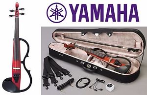 YAMAHA Japan Silent Electric Violin SV130S-CAR Candy Apple Red