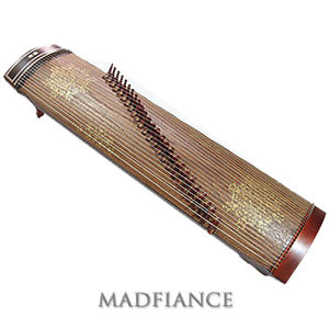 Gayageum Korean zither with 25 strings tranditional musical instrument sound