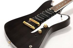 Killer KG-Galaxy Custom Macchia Seethrough Black, Firebird type guitar, a1346