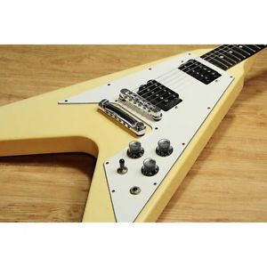 Gibson Flying V 67 Classic White Guitar 1999 USED w/Softcase FREE SHIPPING #I621