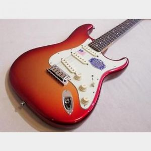 Fender American Deluxe Stratocaster Sunset Metallic guitar FROM JAPAN/512