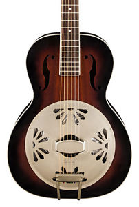 Gretsch G9240 Cocodrilo Biscuit Cuello Redondo Resonador Guitarra, Sunburst