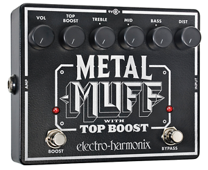 NEW Electro Harmonix EHX Metal Muff Distortion with Top Boost Guitar Pedal