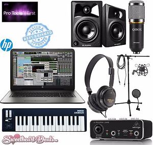 Home Recording Bundle - POWERFUL HP Laptop - Pro Tools Software - Studio Package