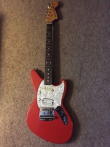 1995 Fender Jagstang Made In Japan Fiesta Red Rare Great Shape All Original