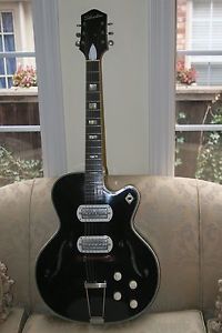 1959 Silvertone Black Beauty Electric Guitar Espanada by Harmony 1427 Vintage