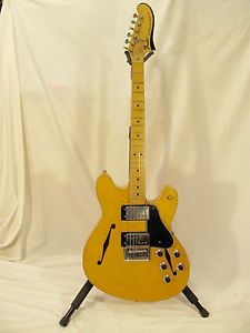 Vintage 1976 Fender Starcaster Blonde w/ original owners manual and Fender Strap