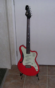 Italia Imola 6 Electric Guitar w/ Wilkinson Tremolo Killer Red Finish & Design