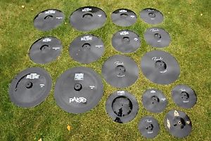 Paiste Signature / Rude / 2002 Black Colorsound Cymbal Lot