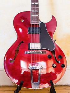 2006 GIBSON ES175 guitar, wine red, figured maple, Kent Armstrong P90, gorgeous!