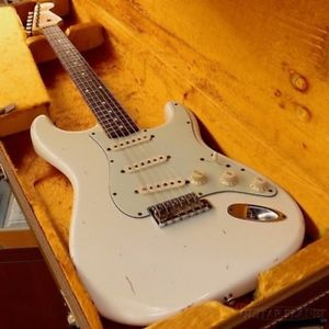 Fender Custom Shop 1960 Stratocaster Relic -Olympic White- 2008 FROM JAPAN/512