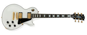 Guitarra eléctrica Gibson Les Paul Custom Alpine White Gold Hardware