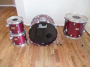 Vintage Pearl GLX Pro Drums, All Maple, Lacquer, Japan Made 1980s Excellent!