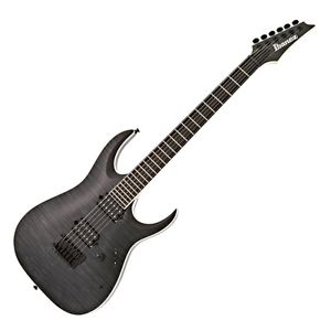 Ibanez Iron Label RGAIX6FM Electric Guitar, Trans Gray Flat Ex Display