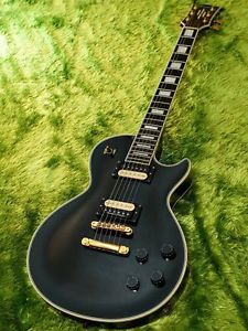 EDWARDS E-LP Les Paul Custom Type Black Replacement PU E-Guitar Free Shipping