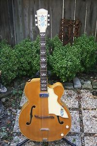Vintage Blond Kay Silvertone Archtop Aristocrat Electric Guitar circa 1952 NICE!