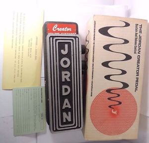 RARE JORDAN CREATOR MODEL 6000 VOLUME SUSTAIN FUZZ PEDAL VINTAGE W/ORIGINAL BOX