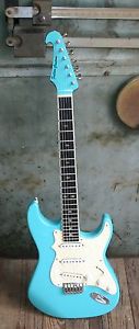 Fulton Custom Strat Style Guitar w/ Reverse Headstock and Hard Bag
