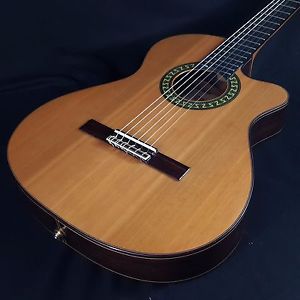 Alhambra 5P CT E1 Thinline Acoustic Electric Classical Nylon String Guitar w/Bag