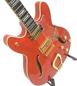 HAGSTROM Viking Deluxe Custom Mandarin Flame B-WARE